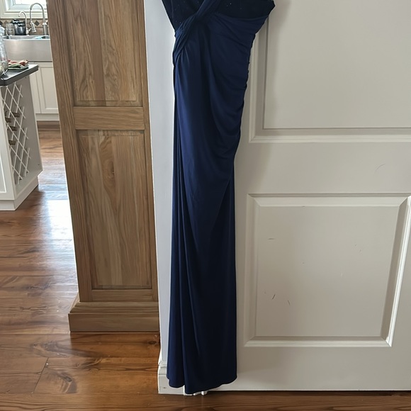 House of cb London midnight blue Charmaine corset maxi dress small - Picture 13 of 15